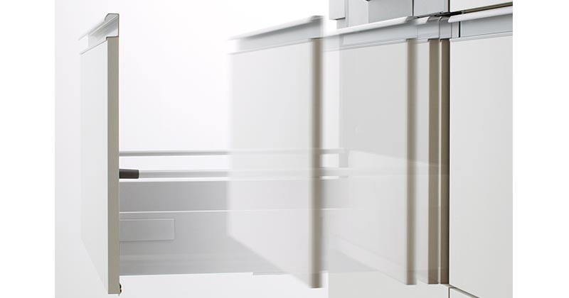 STEDIA 採用的 BLUMOTION 緩衝滑軌