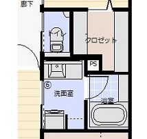 改造後平面圖：活用壁面與縫隙的水區收納