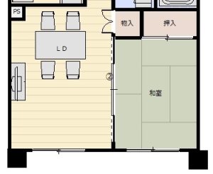 改造前平面圖：客餐廳收納太少