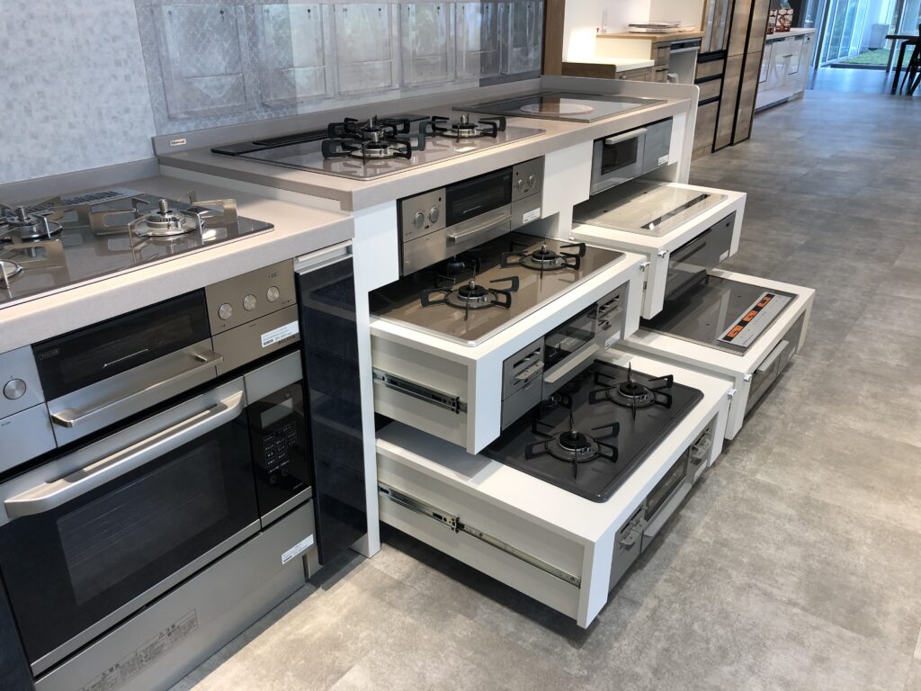 瓦斯爐與 IH 爐的機種比較展示