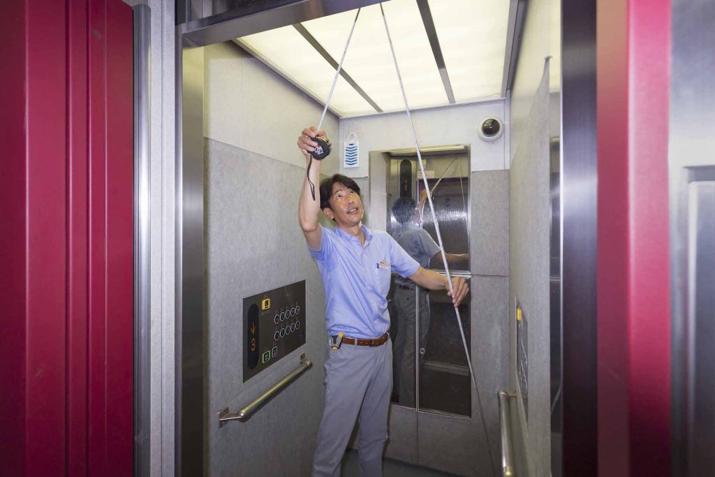 電梯內部尺寸的量測