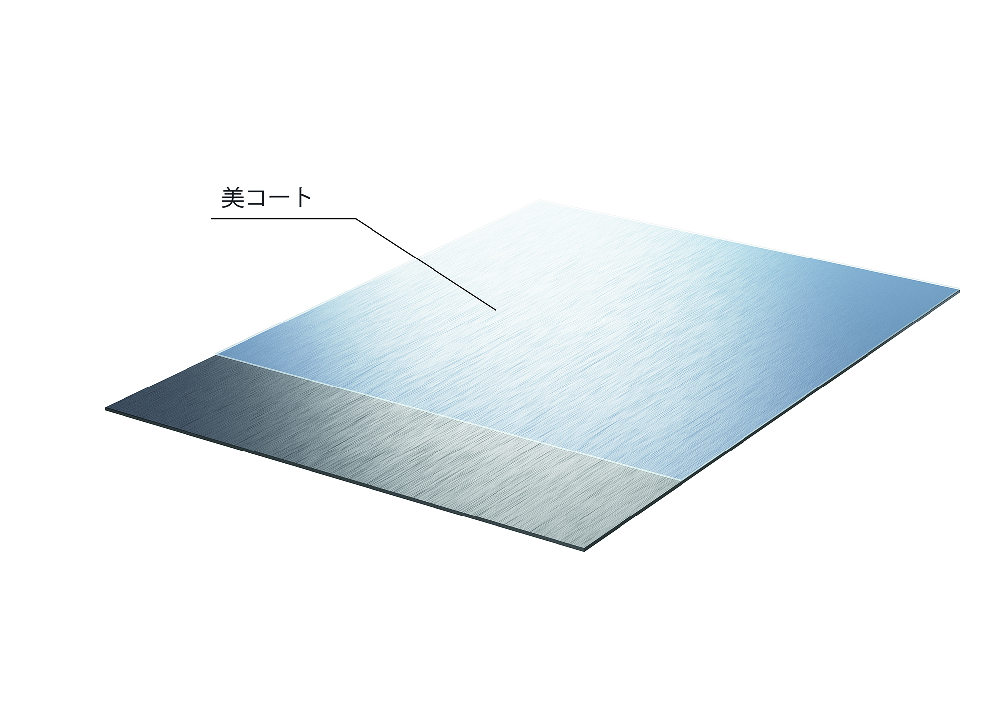e-coat 抗污塗層檯面示意